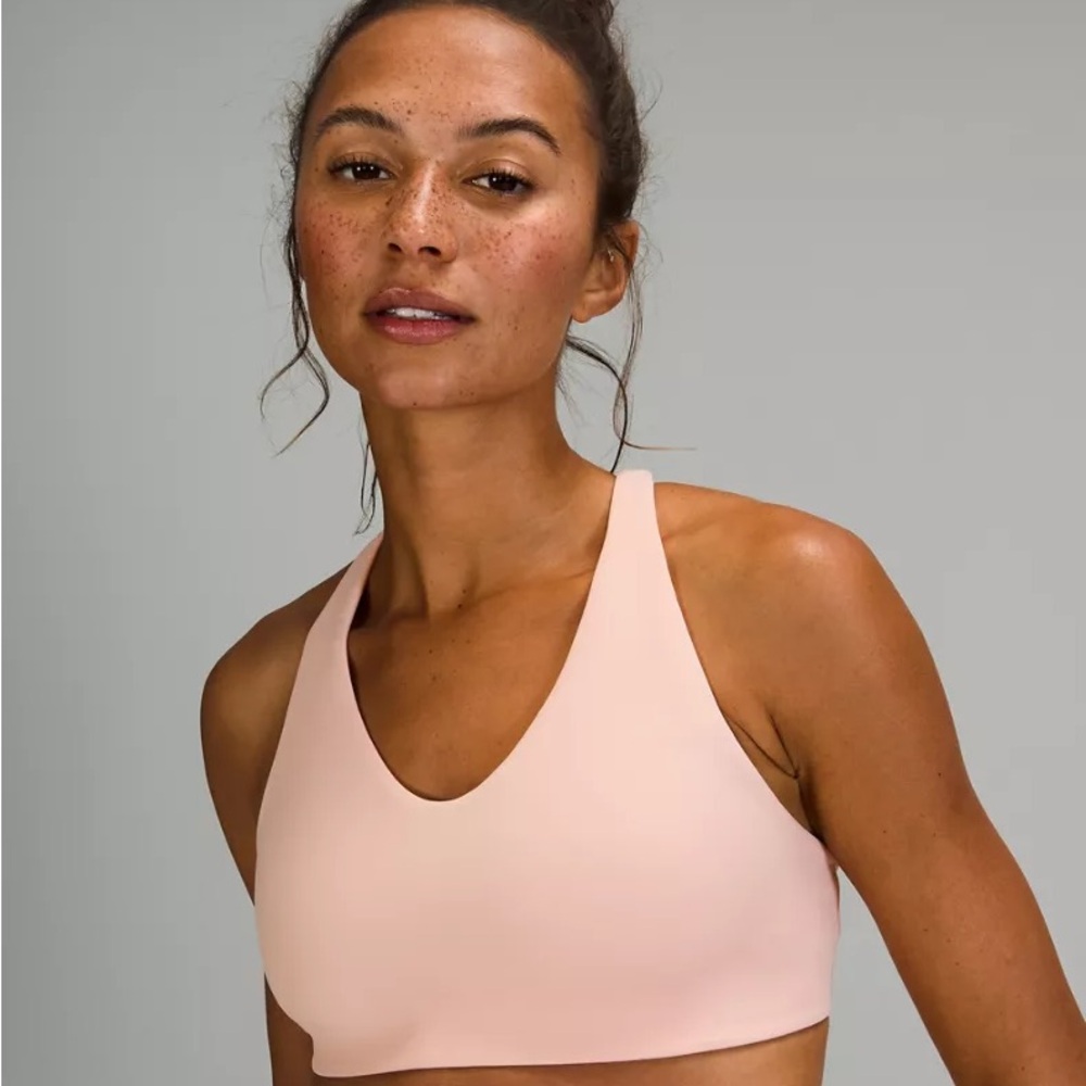 NWT Lululemon In Alignment Racerback Pink Sports Bra